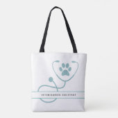 Speciale dierenartsen tote bag (Achterkant)