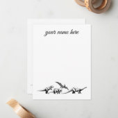 Speciale Dinosaur-notarissen voor kinderen Notitiekaartje (Voorkant / Achterkant in situ)