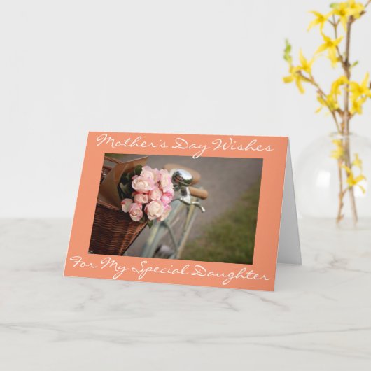 **SPECIALE DOCHTER** SPECIALE MOM OP "MOEDERDAG" KAART (Gele Bloem)