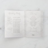 Speciale Dolfijn Wedding Gevouwen Programma (Binnen)
