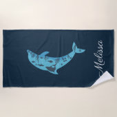 speciale dolfijnenbadhanddoek strandlaken (Voorkant)