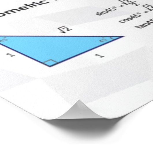 Speciale driehoeken - Poster Wiskunde (Hoek)