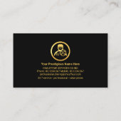 Speciale Driving Gold Lijst Chauffeur Visitekaartje (Achterkant)