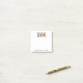 Speciale DVM Doctor in de diergeneeskunde Post-it® Notes (Op bureau)