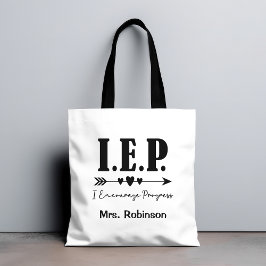 Speciale Ed IEP - Ik moedig Progess Teacher Gift a Tote Bag