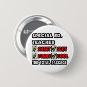 Speciale Ed Leraar ... Het totale pakket Ronde Button 5,7 Cm (Voorkant /achterkant)