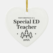 Speciale ED leraar nieuwe baan kerst Keramisch Ornament (Voorkant)