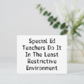 Speciale Ed-leraren Briefkaart (Staand voorkant)