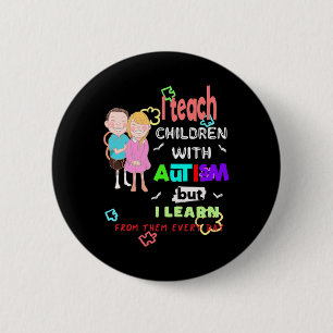 Speciale Ed SPED Leerleraar Leider Cool Autism Awa Ronde Button 5,7 Cm