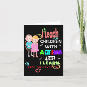 Speciale Ed Speed-leraar leert coole autisme Aware Kaart