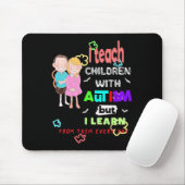 Speciale Ed Speed-leraar leert coole autisme Aware Muismat (Met muis)