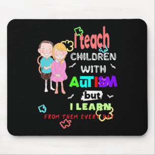 Speciale Ed Speed-leraar leert coole autisme Aware Muismat