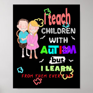 Speciale Ed Speed-leraar leert coole autisme Aware Poster