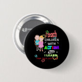Speciale Ed Speed-leraar leert coole autisme Aware Ronde Button 5,7 Cm (Voorkant /achterkant)
