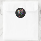 Speciale Ed Speed-leraar leert coole autisme Aware Ronde Sticker (Tas)