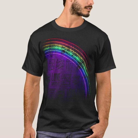 Speciale editie Aantrekkelijk Rainbow Style T-shir T-shirt (Voorkant)