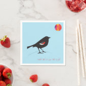 Speciale editie Driekleurige zwarte vogel Servetten (Insitu)