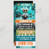 Speciale editie Football Ticket Verjaardag Kaart (Voorkant / Achterkant)