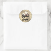 Speciale editie Ondertekend exemplaar Gold 2 Ronde Sticker (Tas)
