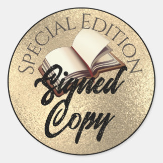 Speciale editie Ondertekend exemplaar Gold 2 Ronde Sticker