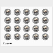 Speciale editie Ondertekend Kopie Zilver 2 Ronde Sticker (Vel)
