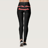 Speciale editie "Treat Me Like A Mannequin" Leggings (Achterkant)