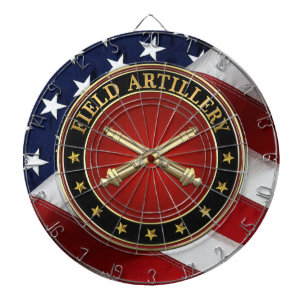 Speciale editie van het insigne van de veldartille dartbord
