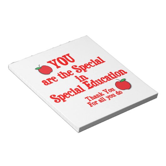 Speciale educatie notitieblok (Schuin)