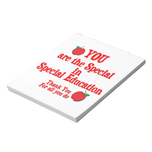 Speciale educatie notitieblok (Linkerzijde)