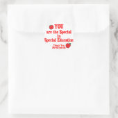 Speciale educatie ronde sticker (Tas)