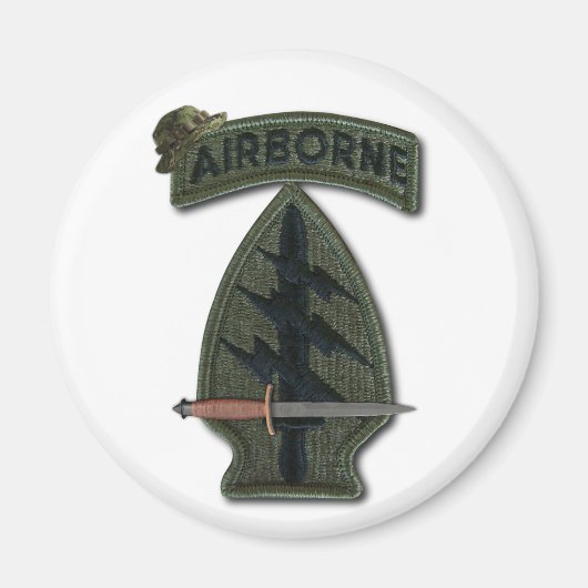 speciale eenheden groene berets sf veteranen veter magneet (Voorkant)