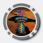 speciale eenheden groene bessen sf sfg veteranen v poker chips (Achterkant)