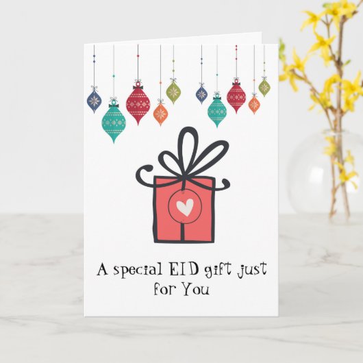 Speciale Eid giftkaart Kaart (Gele Bloem)