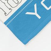 Speciale en unieke 18e geboorte-feestdag-cadeau fleece deken (Hoek)