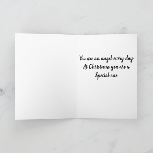 **SPECIALE ENGEL** SPECIALE KERSTWENSEN KAART (Binnen)