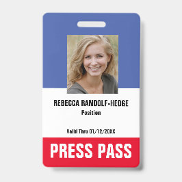 SPECIALE EVENEMENT CUSTOM SECURITY PASS - Foto ID. Badge