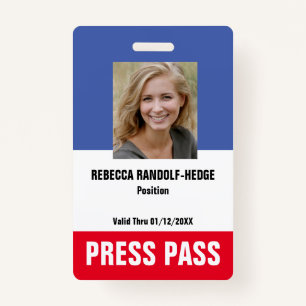 SPECIALE EVENEMENT CUSTOM SECURITY PASS - Foto ID. Badge