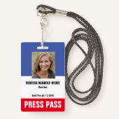 SPECIALE EVENEMENT CUSTOM SECURITY PASS - Foto ID. Badge (Voorkant met draagriem)