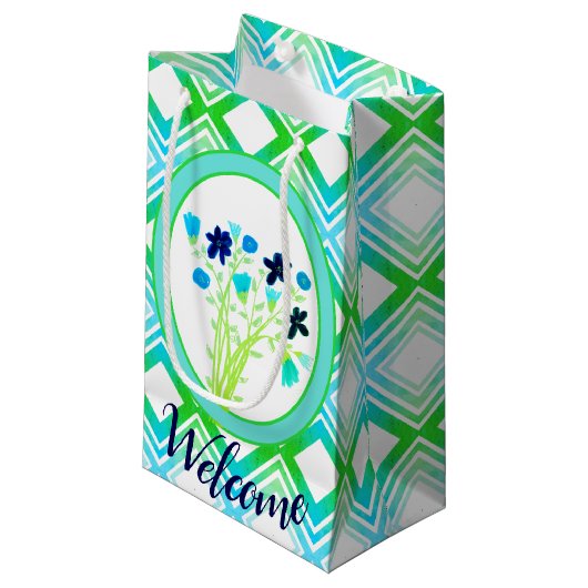 Speciale Evenement Welkom Gift Bag Klein Cadeauzakje (Voorkant Gekanteld)