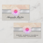 Speciale evenementen | Elegante bloem Visitekaartje (Voorkant / Achterkant)