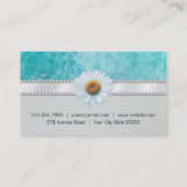 Speciale Evenementen Klassiek Blauw Grunge Visitekaartje (Achterkant)