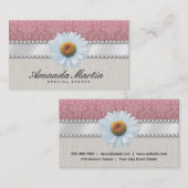 Speciale Evenementen | Klassiek Roze Visitekaartje (Voorkant / Achterkant)