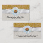 Speciale evenementen | Klassieke geel Visitekaartje (Voorkant / Achterkant)