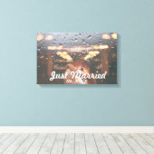 Speciale familiefoto, nieuw gehuwd canvas afdruk (Insitu (Houten vloer))