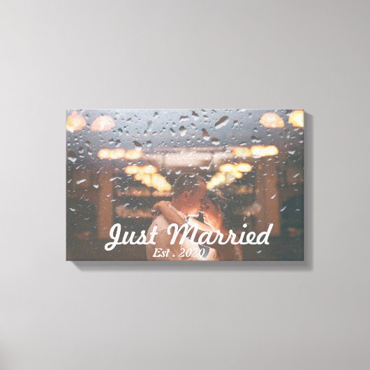 Speciale familiefoto, nieuw gehuwd canvas afdruk (Voorkant)