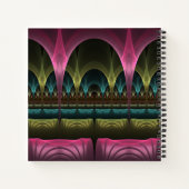 Speciale Fantasie Abstract Kleurrijke Fractal Eige Notitieboek (Achterkant)