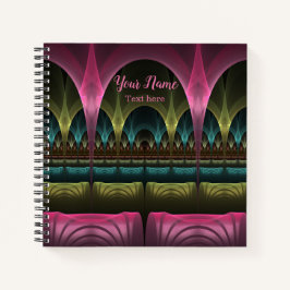 Speciale Fantasie Abstract Kleurrijke Fractal Eige Notitieboek