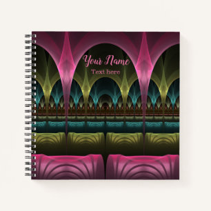 Speciale Fantasie Abstract Kleurrijke Fractal Eige Notitieboek