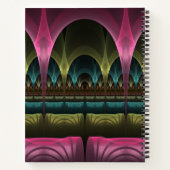 Speciale Fantasie Abstract Kleurrijke Fractal Eige Notitieboek (Achterkant)