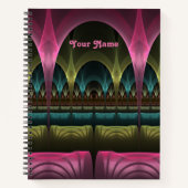 Speciale Fantasie Abstract Kleurrijke Fractal Eige Notitieboek (Voorkant)